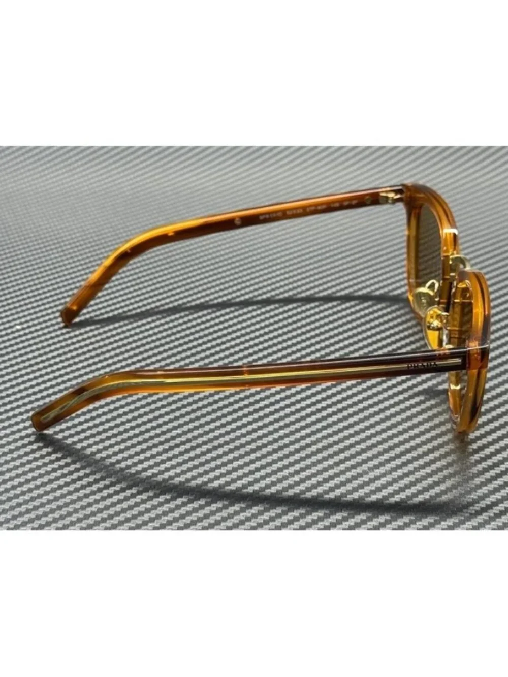 New PRADA Men Havana Cognac Sunglasses 52-23-145